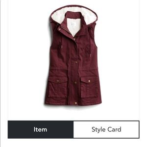 Market & Spruce Jahana Shearling Lined Cargo Vest